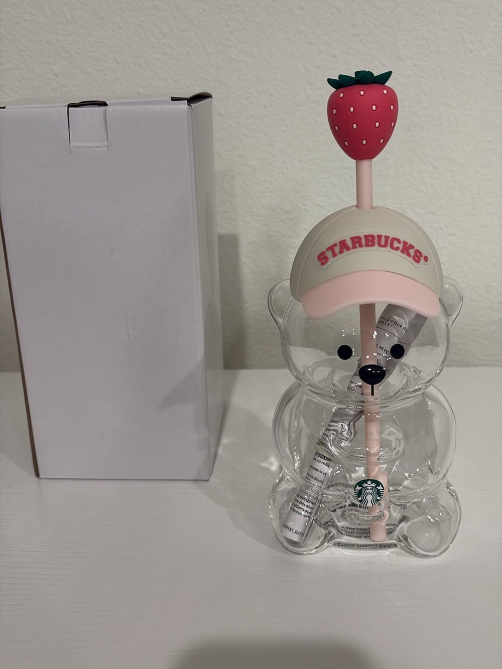 Authentic Starbucks Pink Strawberry Bearista Cup Summer 2026 Drop